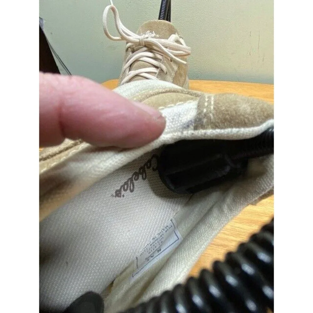 Cabela's Womens Sz 8M Shoes Beige Suede Hiking Trail Casual Sneakers 82-4219 - Picture 6 of 12